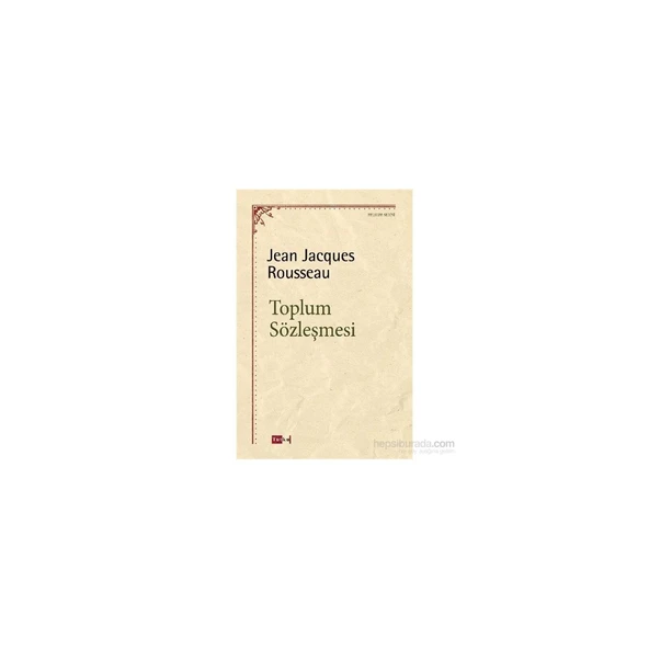 Toplum Sözleşmesi-Jean Jeanjacques Rousseau ürün görseli 1
