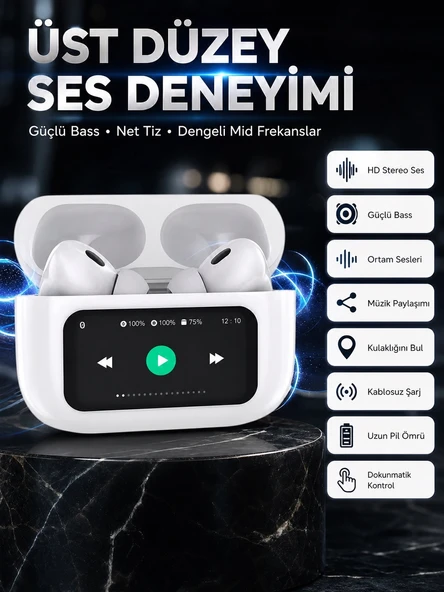 Dokunmatik Ekranlı Tws İos Tüm Telefonlara Yeni Nesil ürün görseli 1