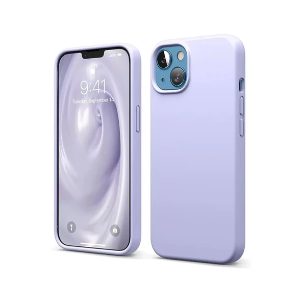 Newface Apple iPhone 14 Kılıf First Silikon - Lila - Resim 3