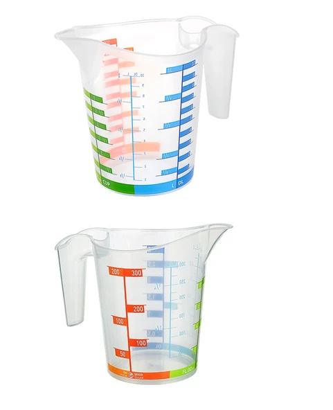 Ölçü Kabı Dereceli Renkli 1000 Ml + 300 Ml Set ürün görseli 1