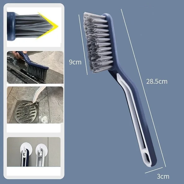 Cımbızlı Fırça Çok Amaçlı Kademeli Kesim Uçlu Banyo Klozet Kenarı Pencere Temizleme Aparatı ürün görseli 1