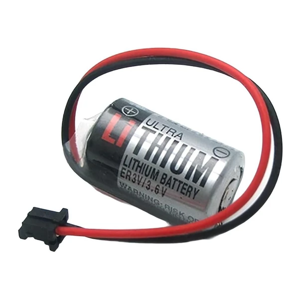 Er3V 3.6V 1/2Aa Size Lithium Pil - Siyah Soket ürün görseli 1