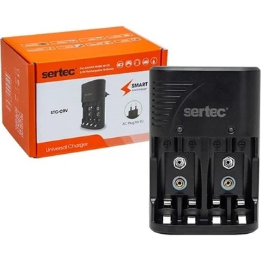 Sertec Stc-C802 Aa-Aaa-9V 4Lü Pil Aleti ürün görseli 1