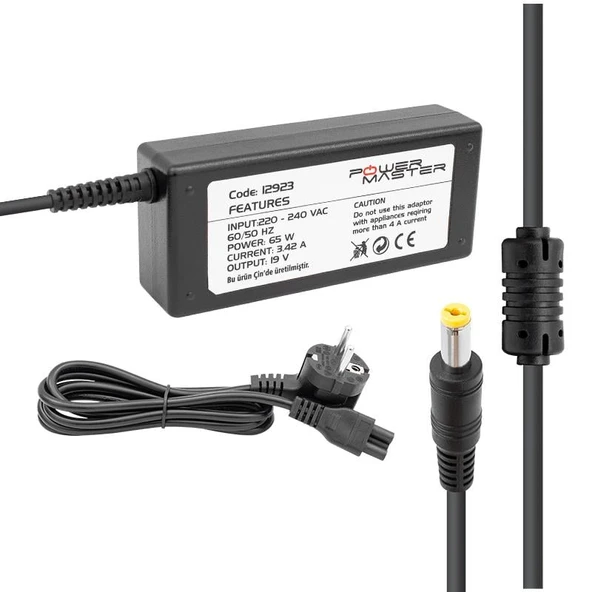 Powermaster PM-12923 19 Volt - 3.42 Amper 5.5*1.75 Mm Uçlu Adaptör (Acer Notebook) ürün görseli 1