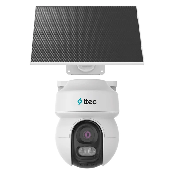 TTEC SLR-3330S-MH/SL-4G 3MP 4Mm 4G Solar PTZ Güvenlik Kamerası + Kesintisiz Enerji Ve Kablosuz İzleme ürün görseli 1