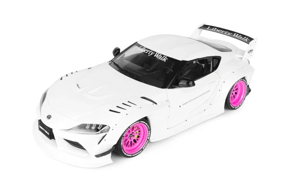 Solido S1815502 1/18 Toyota GR Supra LIBERTY WALK BODY KIT – WHITE PINK – 2025 ürün görseli 1
