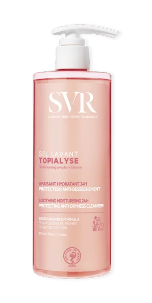 SVR Topialyse Gel Lavant Kuru ve Hassas ciltler için Nemlendiren Temizleyici 400 ml ürün görseli 1