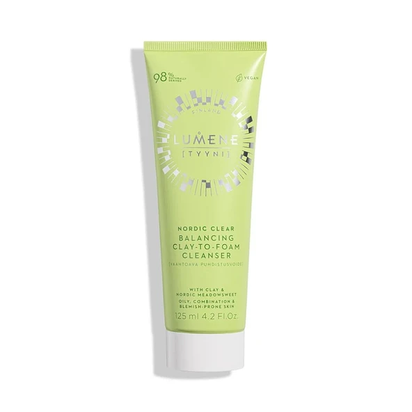 Lumene Balancing Clay-To-Foam Cleanser - Sebum Dengeleyici Kil İçerikli Temizleyici 125 ml ürün görseli 1