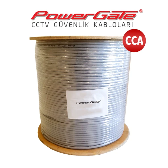 Powergate Cell 250Mt, 2+1 (2X0,22+0,25) Cca %40 Bakır Alışımlı,Cctv Güvenlik Kablosu ürün görseli 1