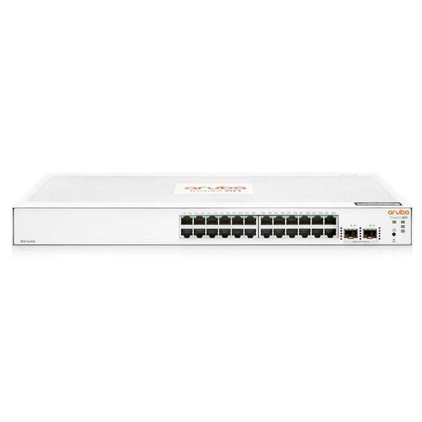 Hpe Aruba Ion Jl812A 1830 24 Port Gigabit + 2X1Gb Sfp Uplink Yöneti̇lebi̇li̇r Rackmount Switch ürün görseli 1