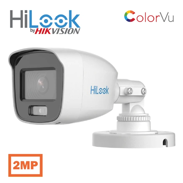 Hilook Thc-B129-Lps, 2Mpix, 2.8Mm Lens, 20Mt Gece Görüşü, Ip66, Color Vu, Dahili Mikrofon, Bullet Kamera ürün görseli 1