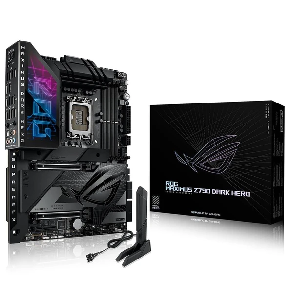 ASUS ROG MAXIMUS Z790 DARK HERO Intel Z790 LGA1700 DDR5 ATX WiFi 7 Gaming Anakart - Outlet ürün görseli 1