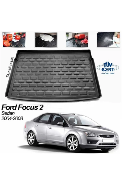 Leader Ford Focus 2 Sedan Bagaj Havuzu Paspası 2004-2011 ürün görseli 1