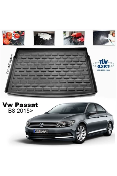 Leader Volkswagen Passat B8 Bagaj Havuzu Paspası 2015 Sonrası ürün görseli 1