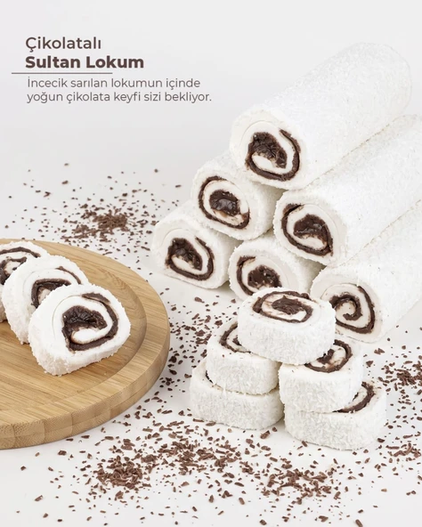 Vassav Çikolatalı Sultan Lokum 1000gr ürün görseli 1