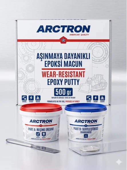 ARCTRON WR Aşınmaya Dayanıklı Epoksi Macun 500 Gr ürün görseli 1