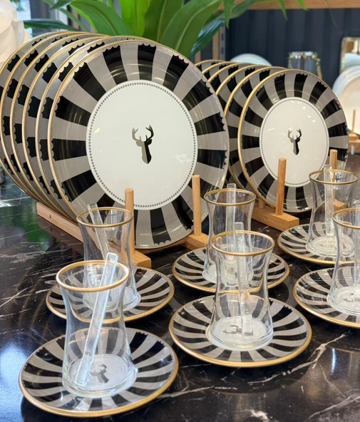 30 Parça Royal Stagoria Servis Pasta Çay Takımı Gold ürün görseli 1