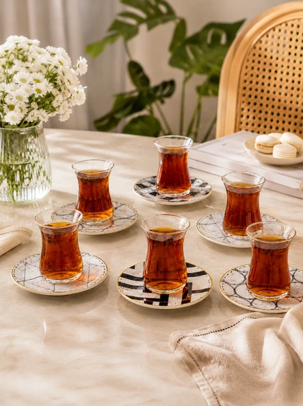 12 Parça 6 Kişilik Taj Çay Takımı ürün görseli 1