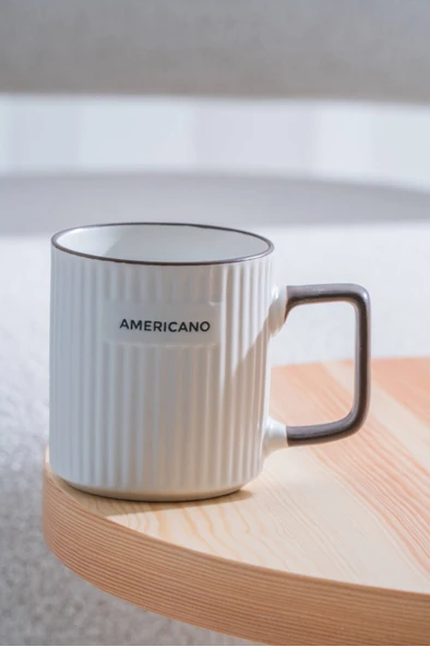 Ruby Porselen Kupa Americano - 350 ml ürün görseli 1