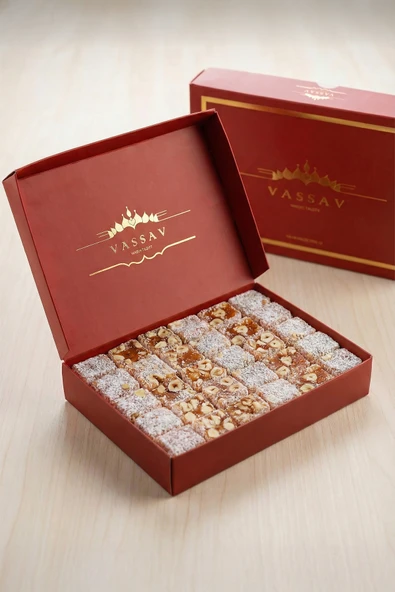 Vassav Fındıklı Portakal Lokum 500gr ürün görseli 1