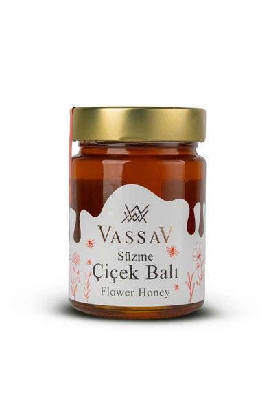Vassav Çiçek Balı Cam kavanoz / 420 gr ürün görseli 1