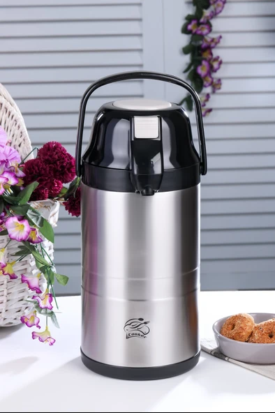 Cooker Paslanmaz Çelik Termos Siyah 3.5Lt ürün görseli 1