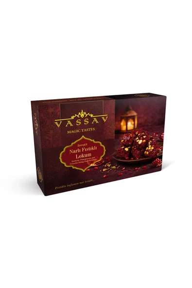 Vassav Zereşkli Narlı Fıstıklı Lokum / 250gr ürün görseli 1