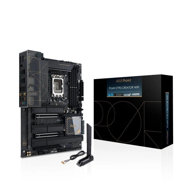 ASUS ProArt Z790-CREATOR WIFI Intel Z790 LGA1700 DDR5 7200MHz (OC) WiFi 6E ATX Profesyonel Anakart - Outlet ürün görseli 1