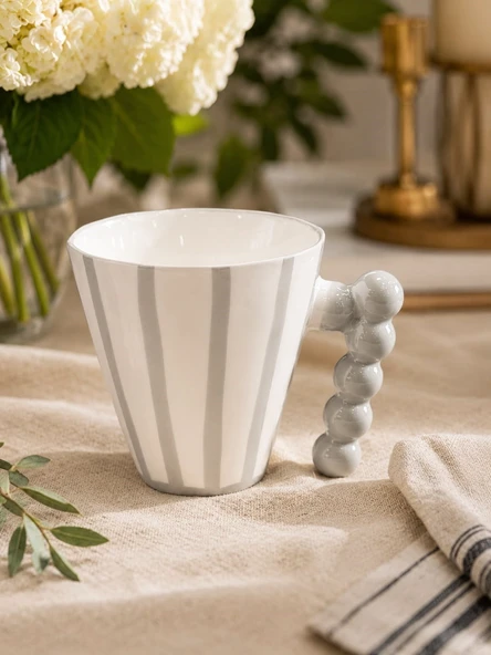 Tekli Porselen Wilder Gray Kupa 295 ml ürün görseli 1