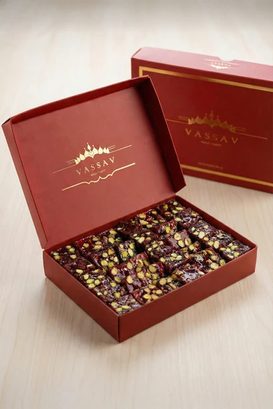 Vassav Zereşkli Narlı Fıstıklı Lokum 500gr ürün görseli 1
