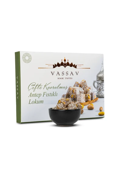 Vassav Çifte kavrulmuş Antep Fıstıklı Lokum ürün görseli 1