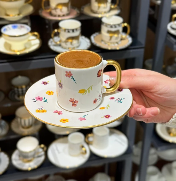 6'lı Blossom Elegance Kahve Fincanı ürün görseli 1
