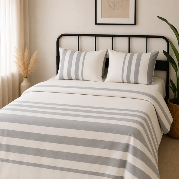 Rosalina Çift Kişilik Nevresim Takım - 65% Pamuk 35% Polyester - 200 cm x 220 cm ürün görseli 1