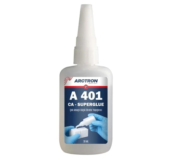 ARCTRON A401 Superglue Genel Amaçlı Hızlı Yapıştırıcı - 20 GR ürün görseli 1