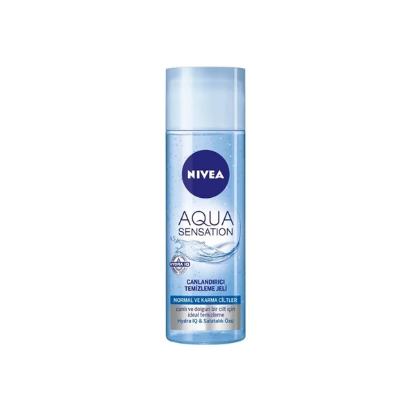 Nivea Aqua Sensation Normal/Karma Ciltler için Canlandırıcı Yüz Temizleme Jeli 200 Ml ürün görseli 1