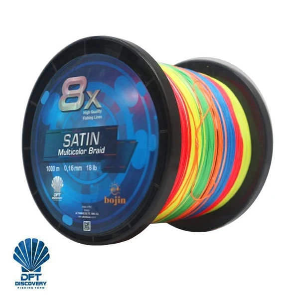 DFT Bojin 8X Satin M.Color İp Misina  0.16mm 1000m ürün görseli 1