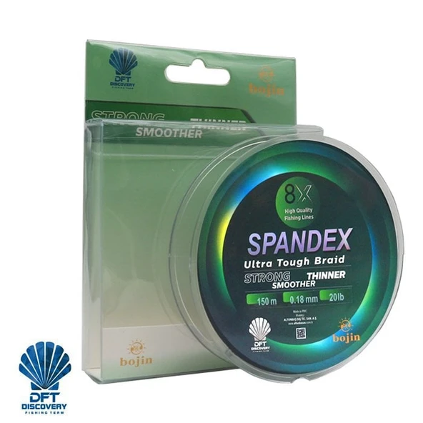 DFT Bojin 8X Spandex İp Misina 0.18 mm 150 m ürün görseli 1