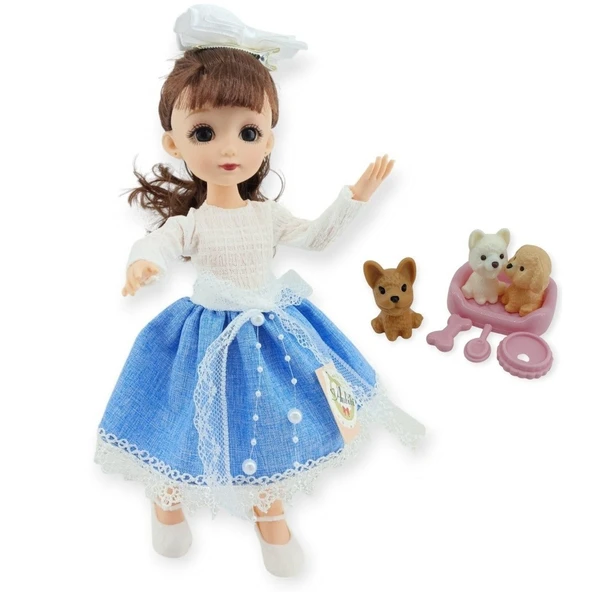 Anbibi Premium Bebek Hareketli Aksesuarlı - WX197-1-MAVİ (Lisinya) ürün görseli 1