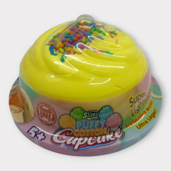Slimy Puffy Cotton 22 Gr - Sarı Slime (Lisinya) ürün görseli 1