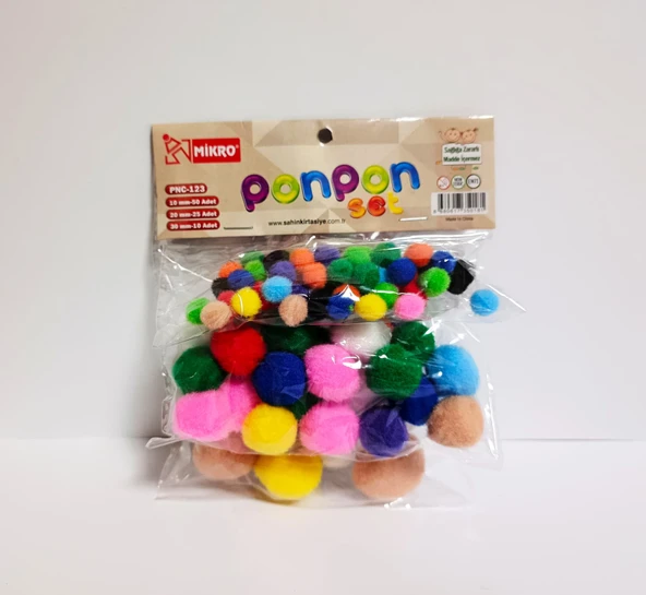 Ponpon 3lü Set ürün görseli 1