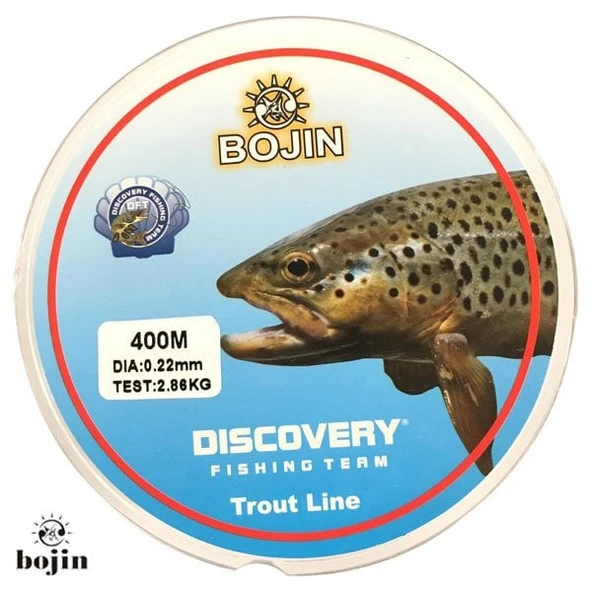 DFT Bojin Alabalık Misinası 0.22 mm 400 m - Şeffaf ürün görseli 1