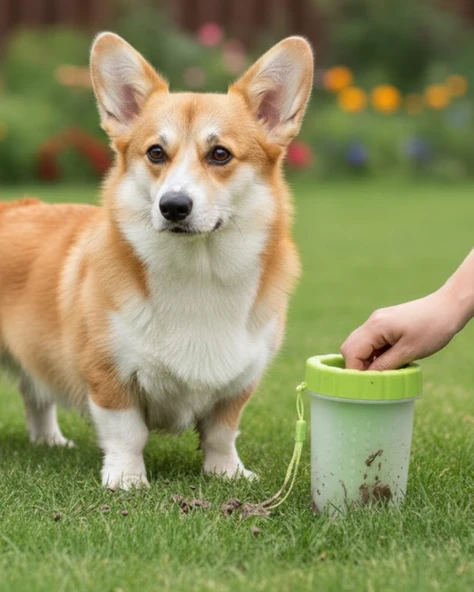 Silikon Kıllı Köpek Pati Temizleme Kabı Orta Büyük Irklar İçin Taşınabilir - Lisinya ürün görseli 1