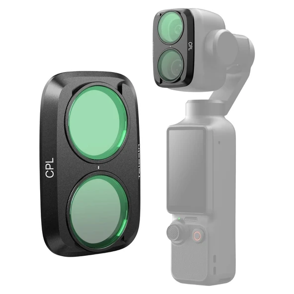 Telesin Osmo Pocket 4p Uyumlu Cpl Filtre - Osmo Pocket 4 Pro Cpl Filtresi ürün görseli 1