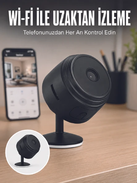 A9 Kablosuz Mini IP Kamera Wi-Fi Destekli Uzaktan İzleme Özellikli HD Güvenlik Kamerası - Lisinya ürün görseli 1