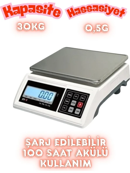 Baterist Jcs-Bı 30KG-0,5G Tartım Terazisi ürün görseli 1