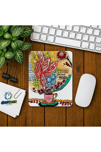 Kahve Çiçeği Baskılı Oyuncu Mousepad 0108 ürün görseli 1