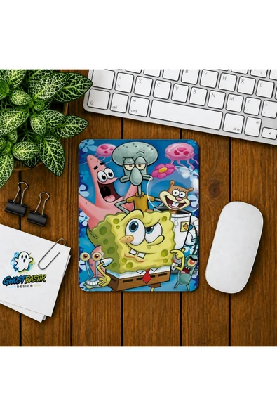 Sünger Bob Baskılı Oyuncu Mousepad 0296 ürün görseli 1
