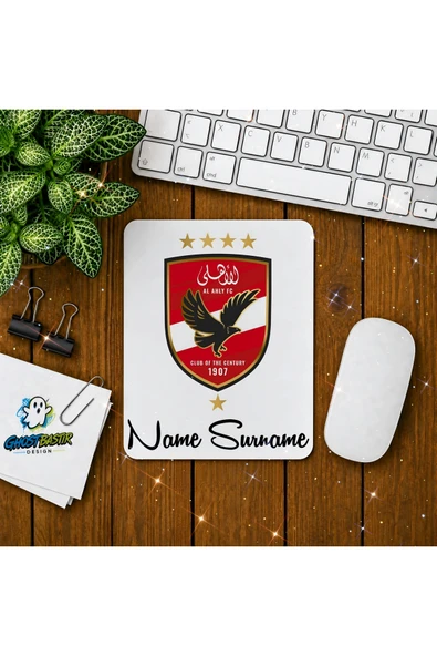 Kişiye Özel Al Ahly F.C. Baskılı Oyuncu Mousepad 0138 ürün görseli 1