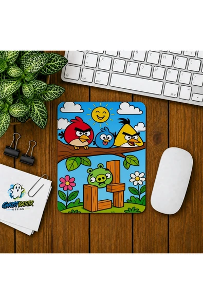 Angry Birds Baskılı Oyuncu Mousepad 009 ürün görseli 1