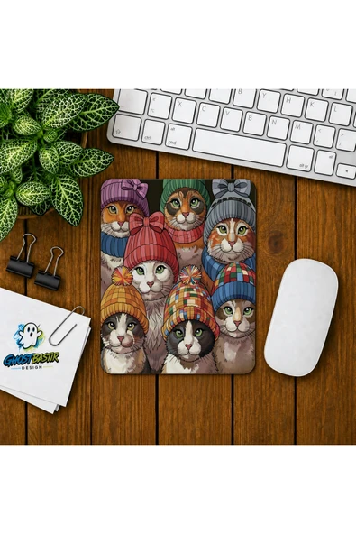 Kediler Baskılı Oyuncu Mousepad 0119 ürün görseli 1